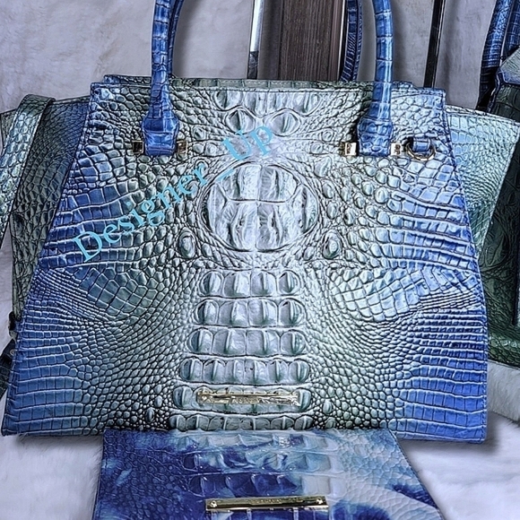 NWT Brahmin SET 2 PCS NWT Designer Purse Bag Wallet Italian Leather Designer - Picture 9 of 15